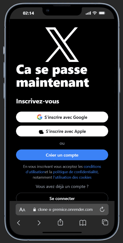 Capture d'écran du projet Clone X montrant le fil d'actualité